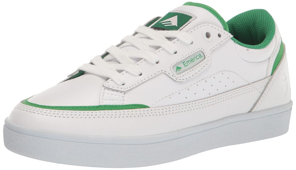 EMERICA MEN'S GAMMA X SHAKE JUNT SKATE SHOE, WHITE, 9.5